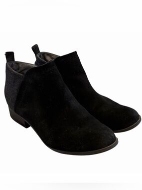 Tom's Elegant Black Suede‎ Ankle Boots